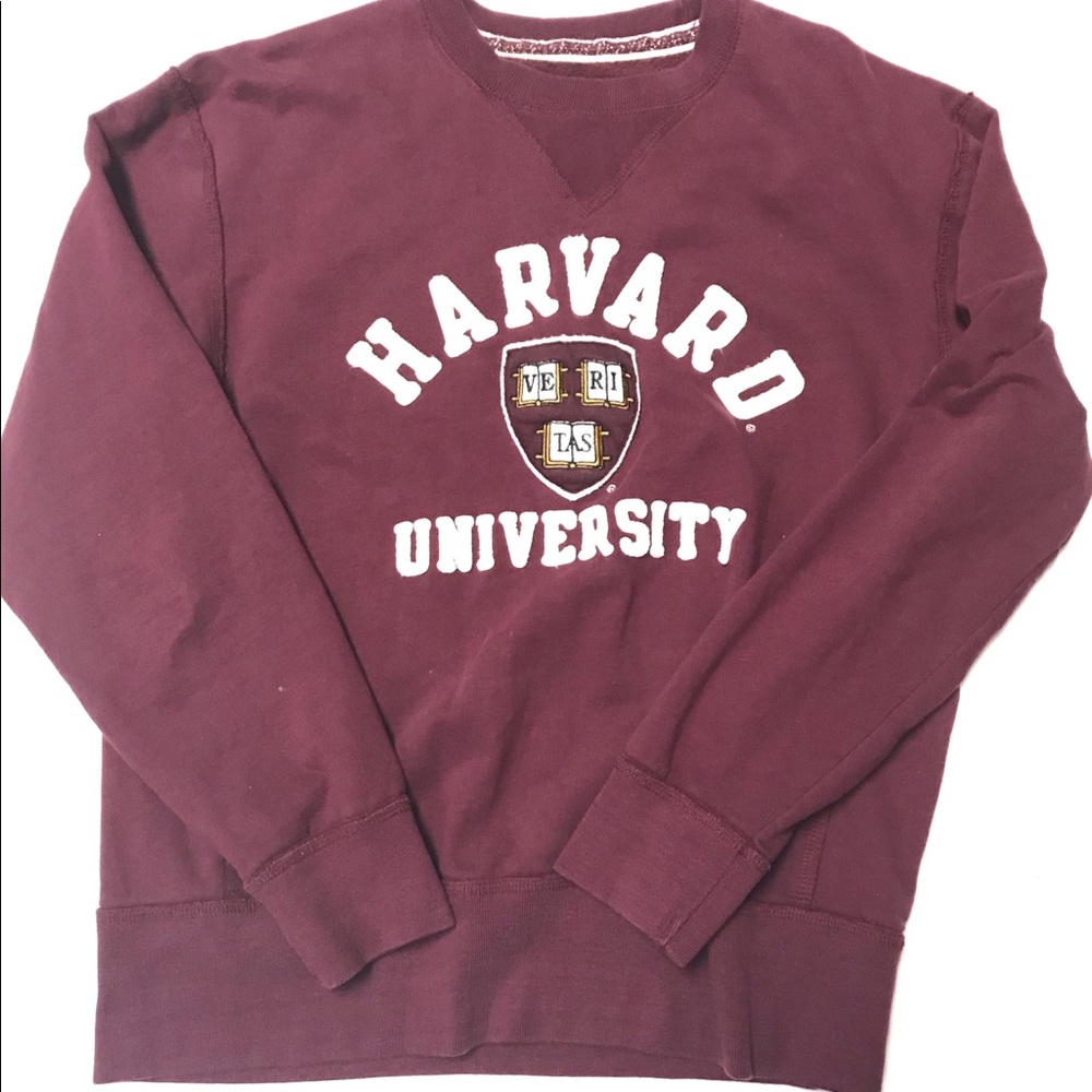 Harvard university crew neck sweatshirt L